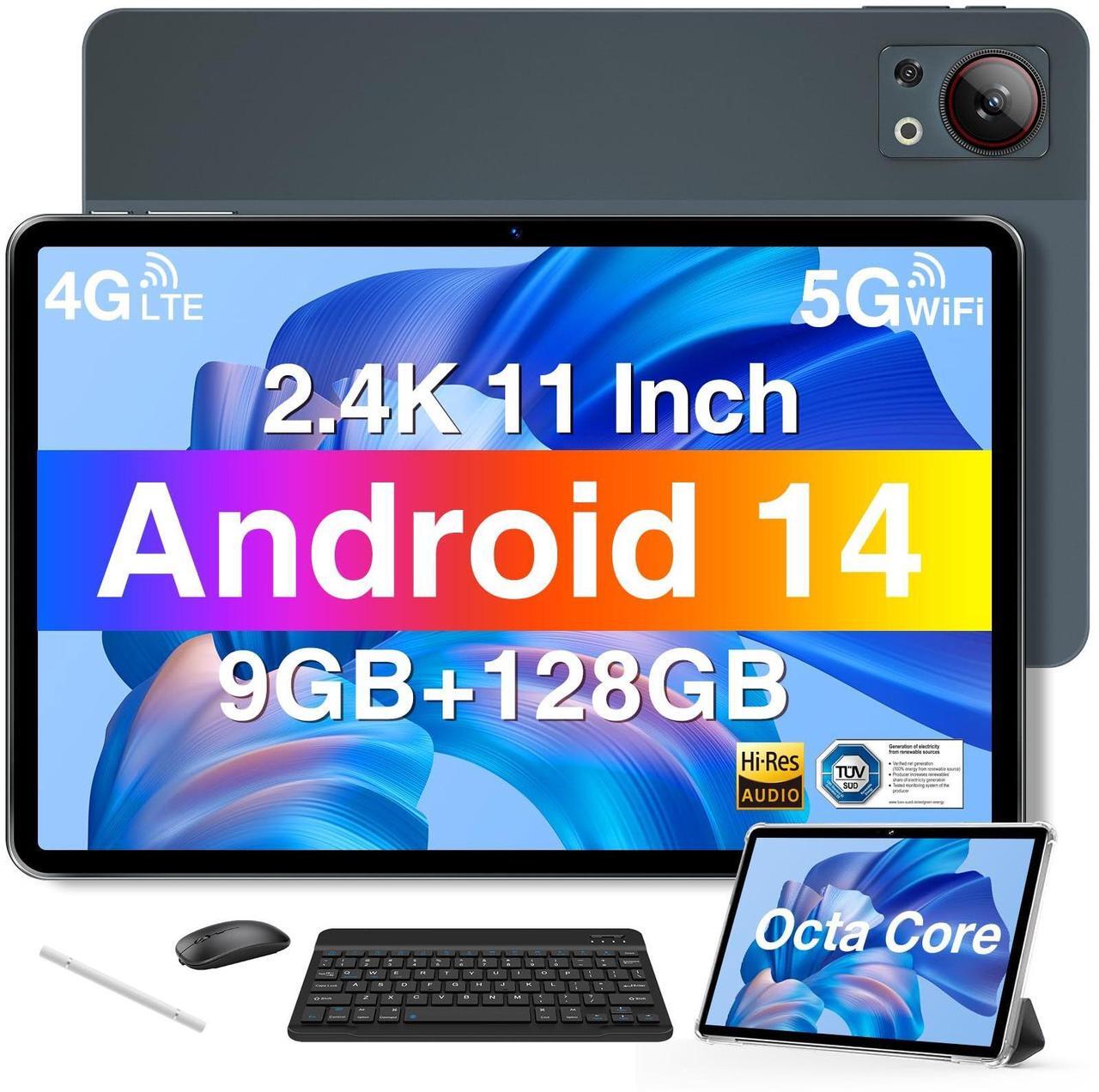 Main image of DOOGEE T30SE Tablet with Keyboard, 11 Inch Android 14, 9GB RAM + 128GB, 2.4K Octa-Core Tablets, 8580mAh 13MP+ 5MP, Tablet with Keyboard+ Mouse+Pen