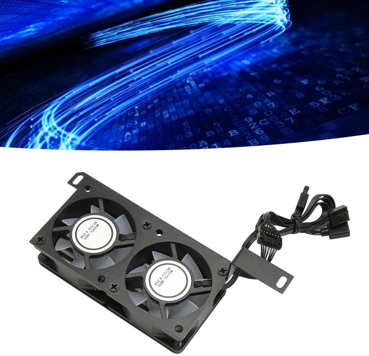 Alt view image 5 of 5 - Beufee Memory Cooling Fan, Memory RAM Cooling Fans Double 6025pwm 1000 to 3000rpm 5v 3pin Pwm CPU Air Cooler Memory Radiators for DDR Ddr2 Ddr3 Ddr4 Ddr5(Black)