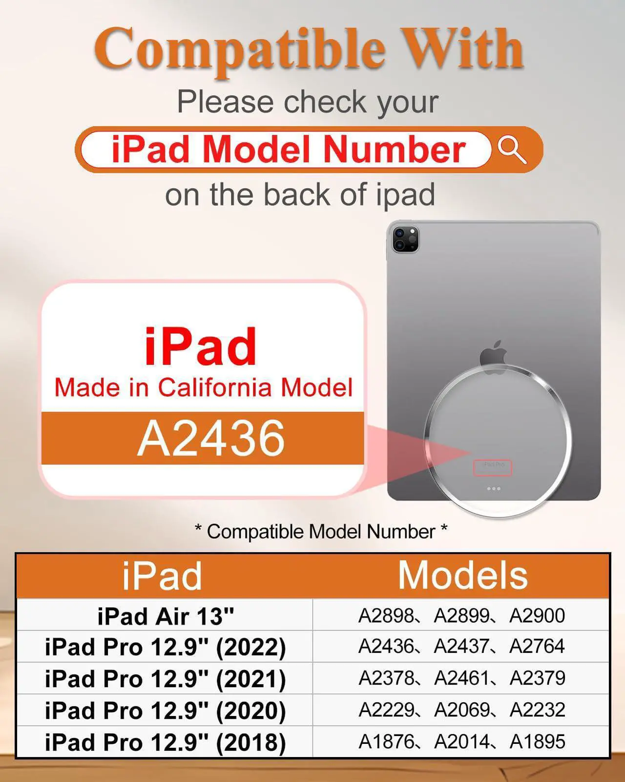 Alt view image 2 of 5 - Wazzasoft for iPad Air 13 inch Case 2024 M2, for iPad Pro 12.9'' Case with Keyboard Pencil Holder Folio Tablet Cover Women Girls Cute Sun and Moon for Apple Air 11, Pro 12.9