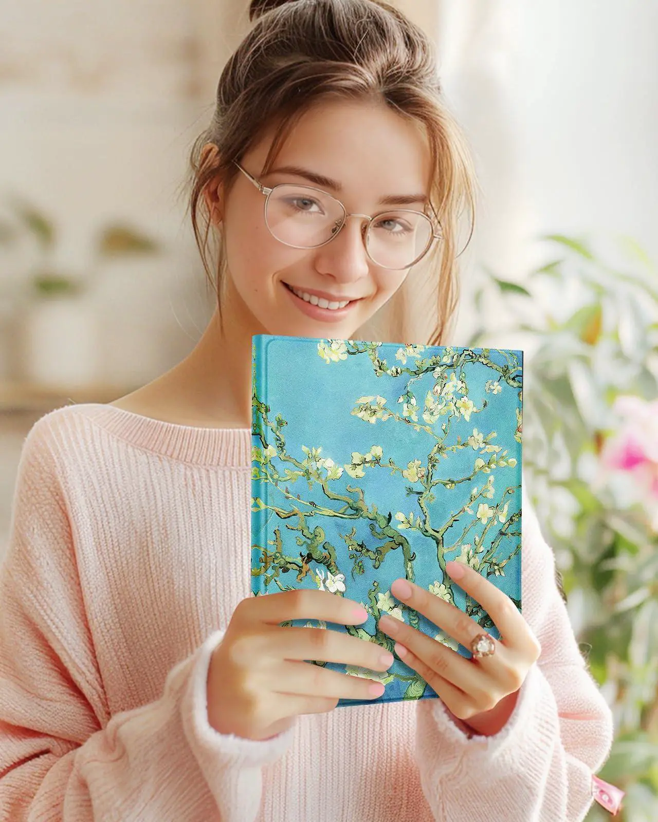 Alt view image 3 of 5 - Wazzasoft for iPad Air 13 inch Case 2024 M2, for iPad Pro 12.9'' Case with Keyboard Pencil Holder Folio Tablet Cover Women Girls Cute Sun and Moon for Apple Air 11, Pro 12.9