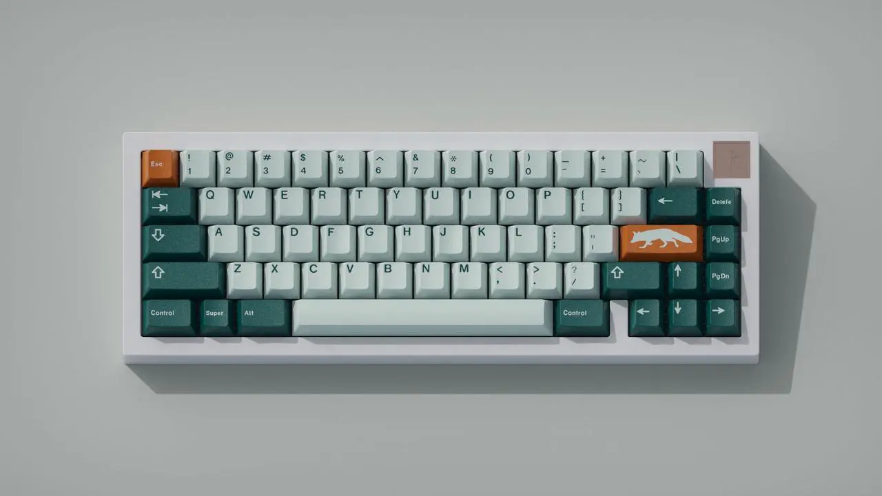 Main image of GMK Fox Keycap Set, ABS Doubleshot, Official GMK Made in Germany, Cherry Profile, MX Compatible