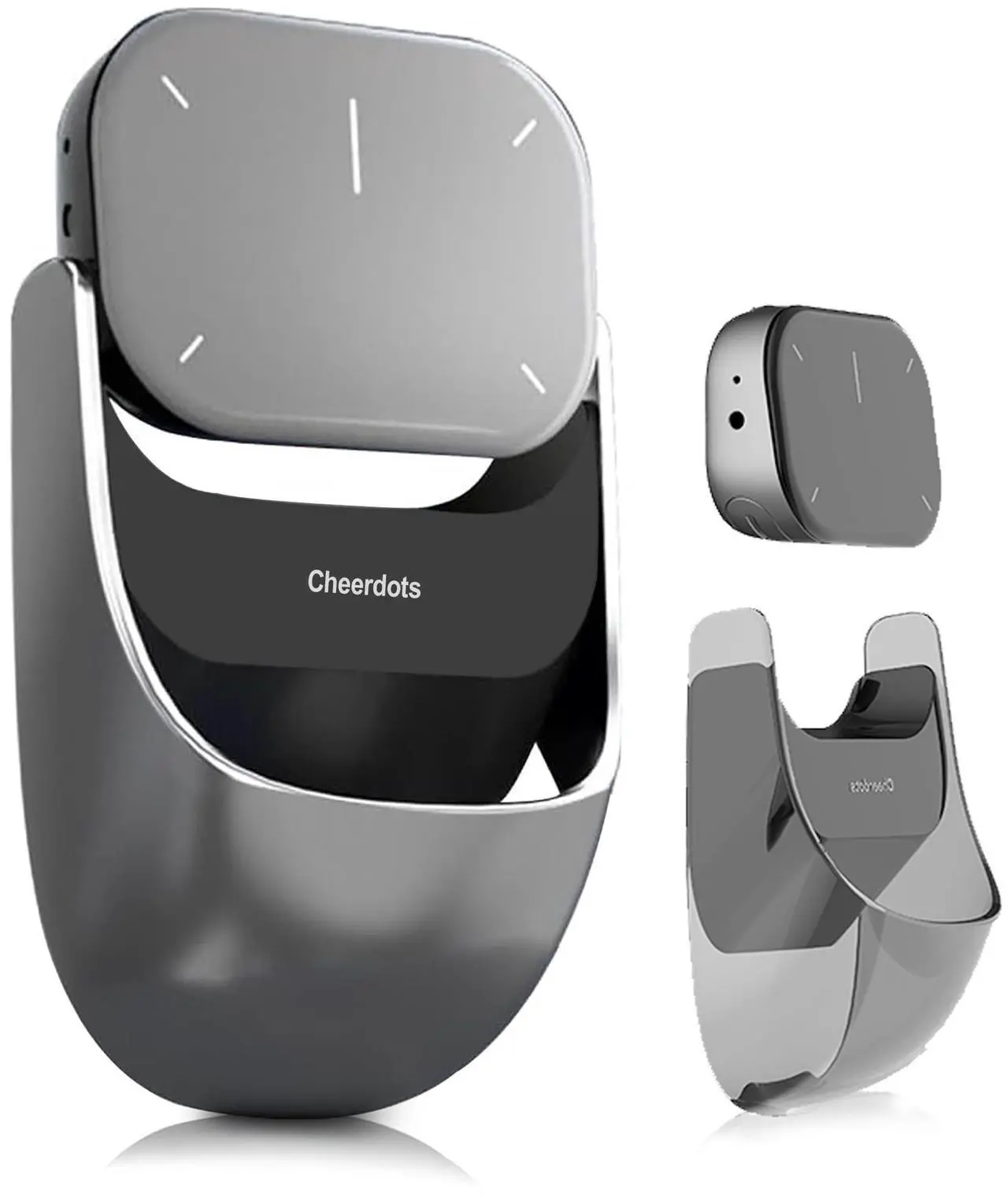 Main image of Clozpleax 2025 AI Wireless Mouse for PC & Laptop - ChatGPT Enabled Bluetooth 5.0 Rechargeable Mouse with Voice Recording, AI Summarize, Ergonomic Air Mouse, Laser Pointer Presenter Remote, Silver