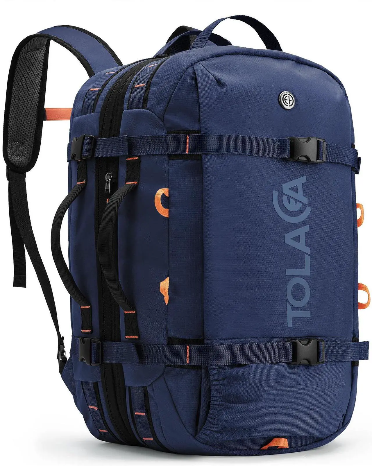 Main image of Tolaccea Travel Laptop Backpack, Large Carry on Backpack Flight Approved Convertible Duffle Luggage Bag Daypack Work Business Rucksack Fits 16" Laptop for Men Women 3 Carrying Ways, 40L-55L Expandable
