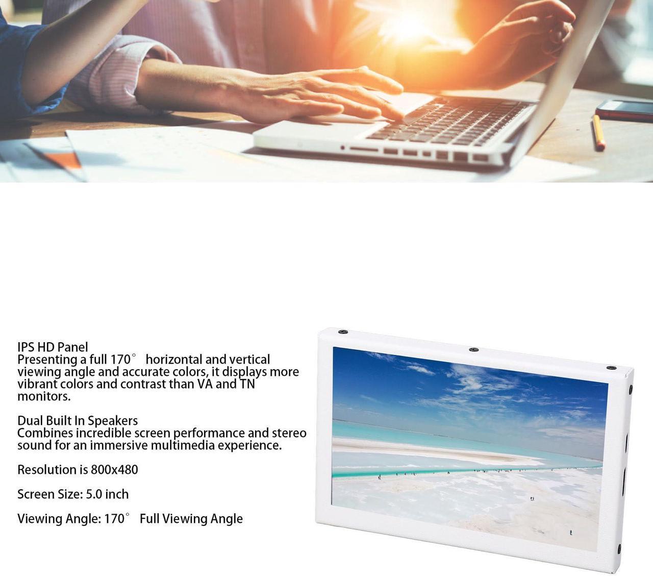 Alt view image 3 of 5 - 5 Inch Portable Monitor, External Display Screen, HD Laptop Screen Extender with Dual Built in Speakers, Wide Application for PC/Laptop/Rpi/TV/Switch