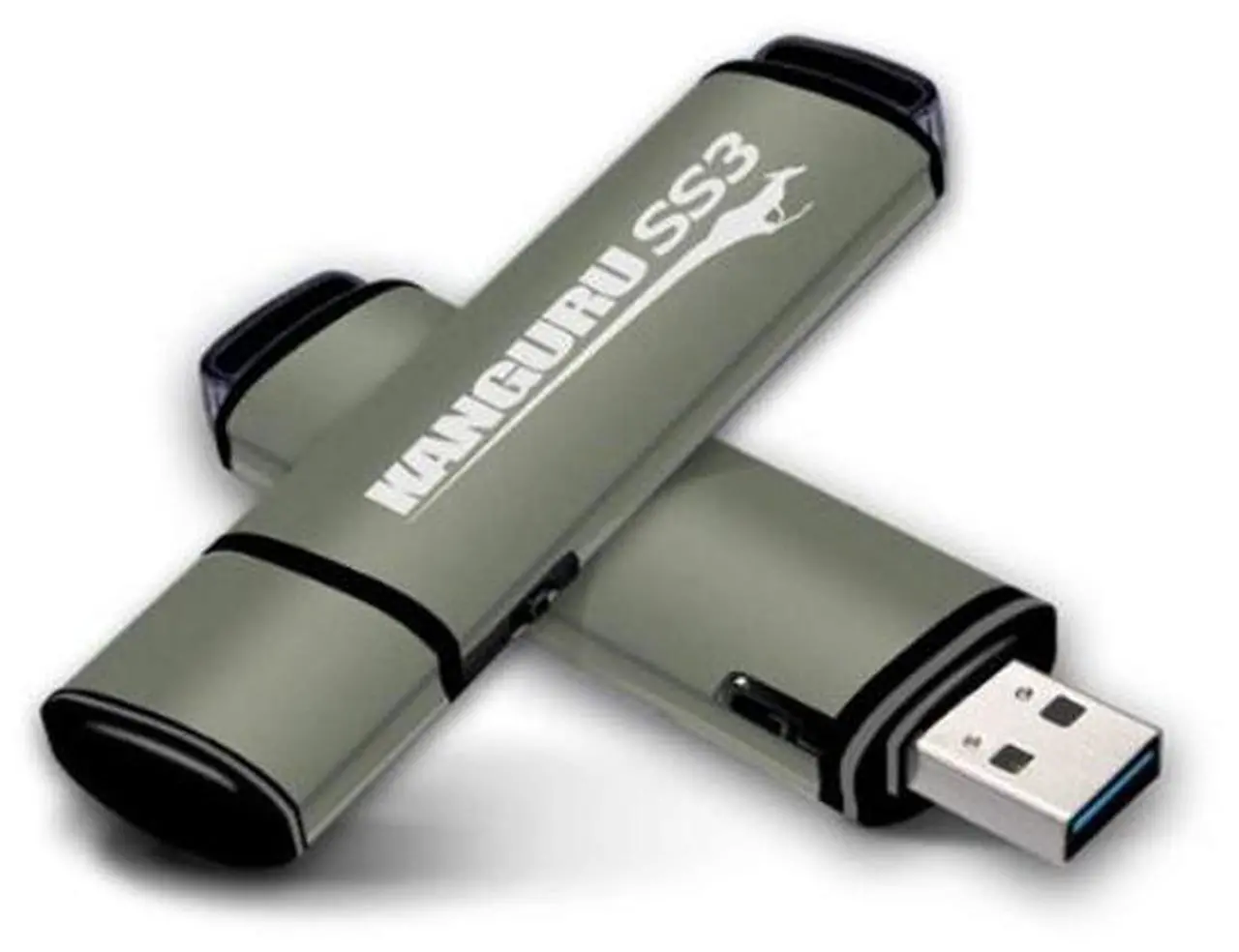 Alt view image 4 of 4 - Kanguru SS3 - 128GB USB Flash Drive - Physical Write Protect Switch - SuperSpeed USB 3.0 - Portable