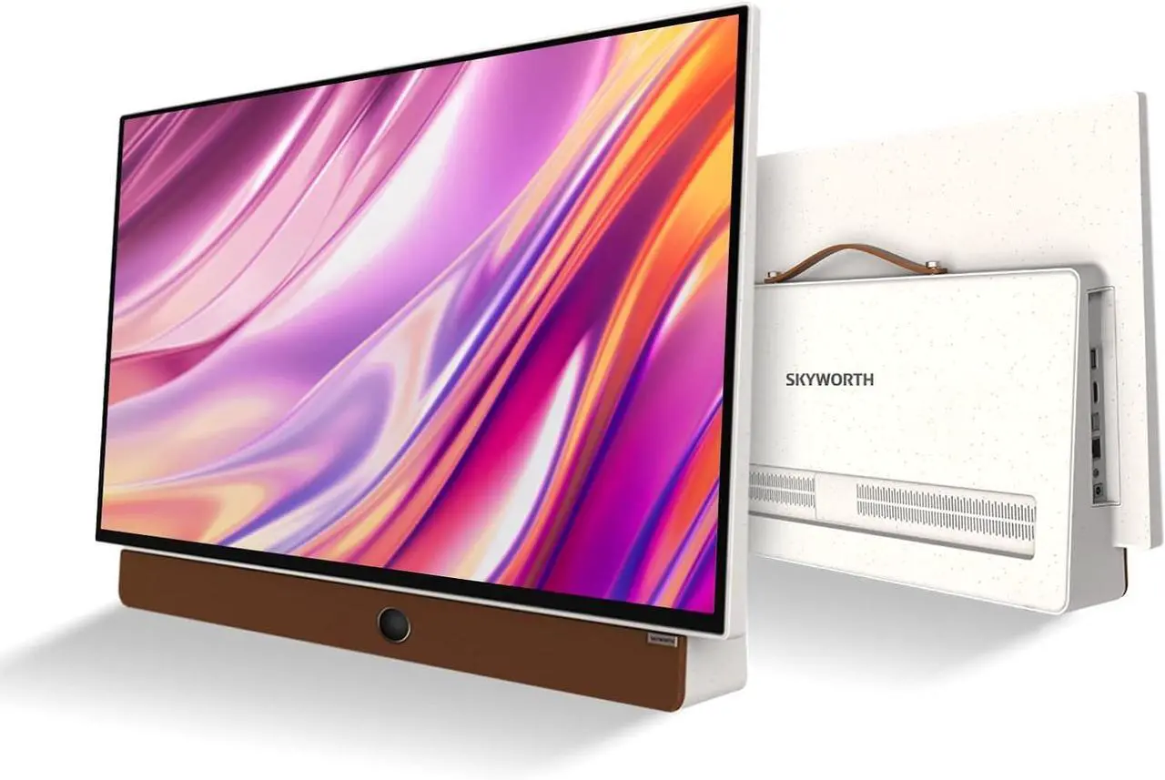 Main image of Skyworth 24-Inch Portable Smart 3-Hour Battery Life 24P100 Companion Series 1080P FHD Smart Google TV, Matte Screen, HDR10, Dolby Audio, LED, Bluetooth, Chromecast and Google Assistant