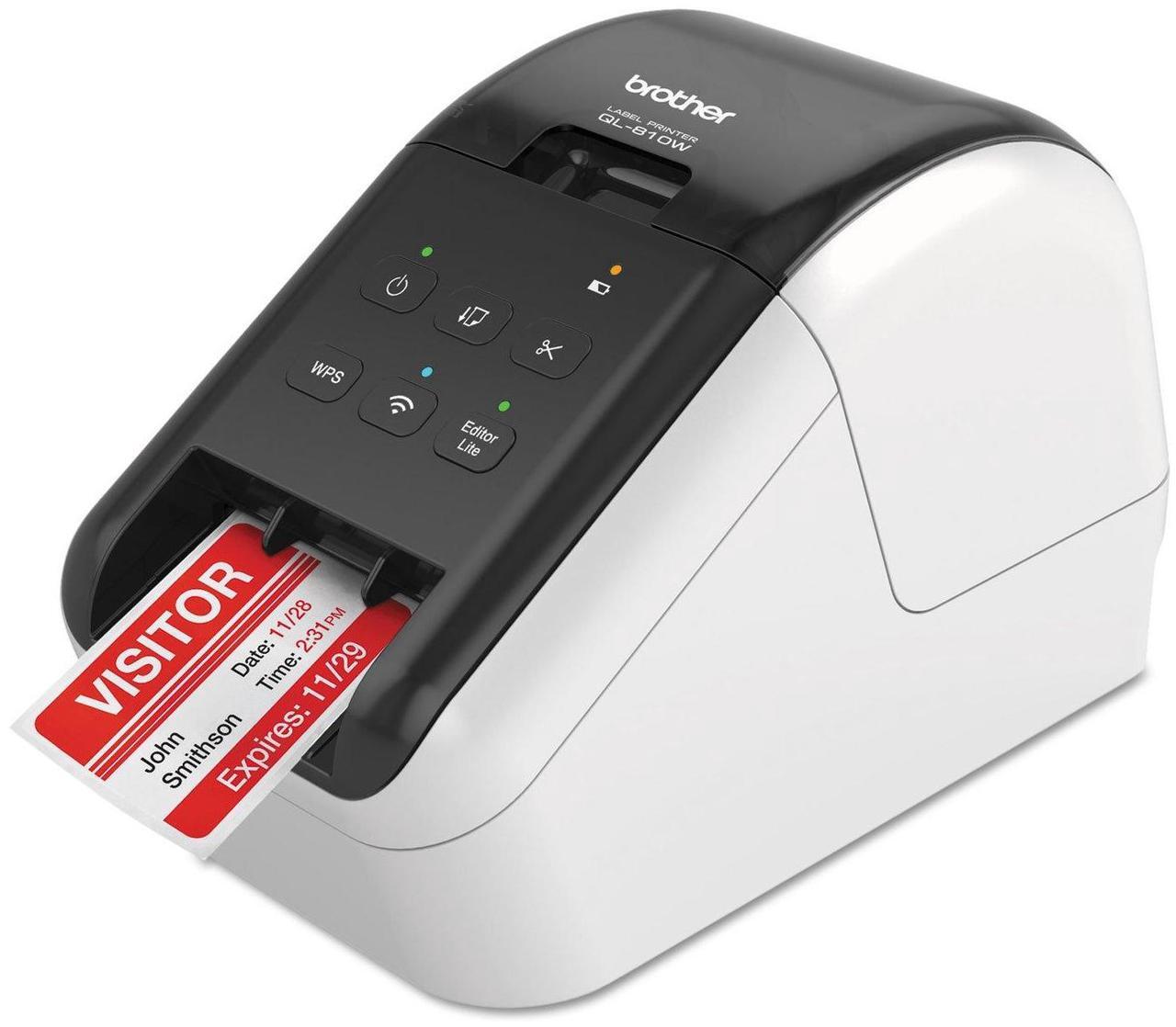Main image of Brother Printer Wireless, Fast Electronic Label (QL810W), Black,Black/ White
