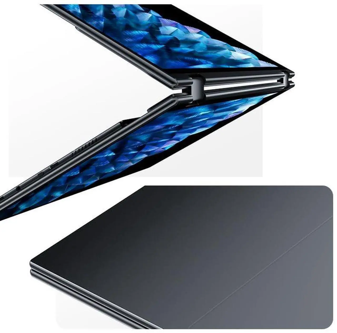 Alt view image 5 of 5 - EHOMEWEI Dual View Portable Monitor 16"*2 FHD 60Hz 100% DCI-P3 400 Nit CNC Metal Shell for Laptop Tablet Phone for Windows MacOS X1
