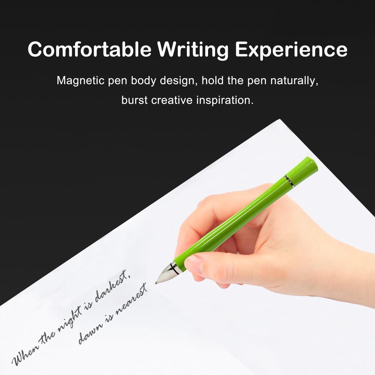 Alt view image 5 of 5 - Magnetic Levitating Pen Equipped with Docking Station, 3 in 1 USB-C Hub with 1000Mbps Ethernet, Multifunctional Floating Pen with USB3.0 Port, Good Desk Accessories