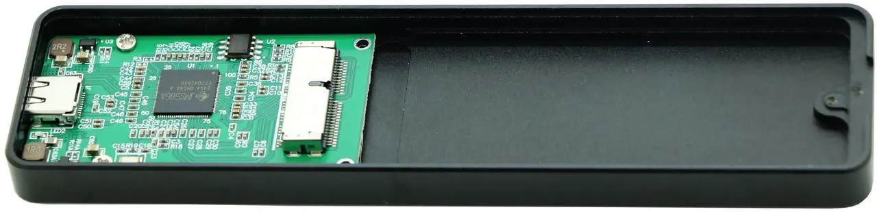Alt view image 3 of 5 - Sintech USB 3.2 External Case,USB Type C Enclosure,Compatible with 28Pin MacBook Air(Mid 2013-2016) and PRO(Late 2013 - Mid 2015) SSD,Support nVME with ST-NGFF2013 (Black)