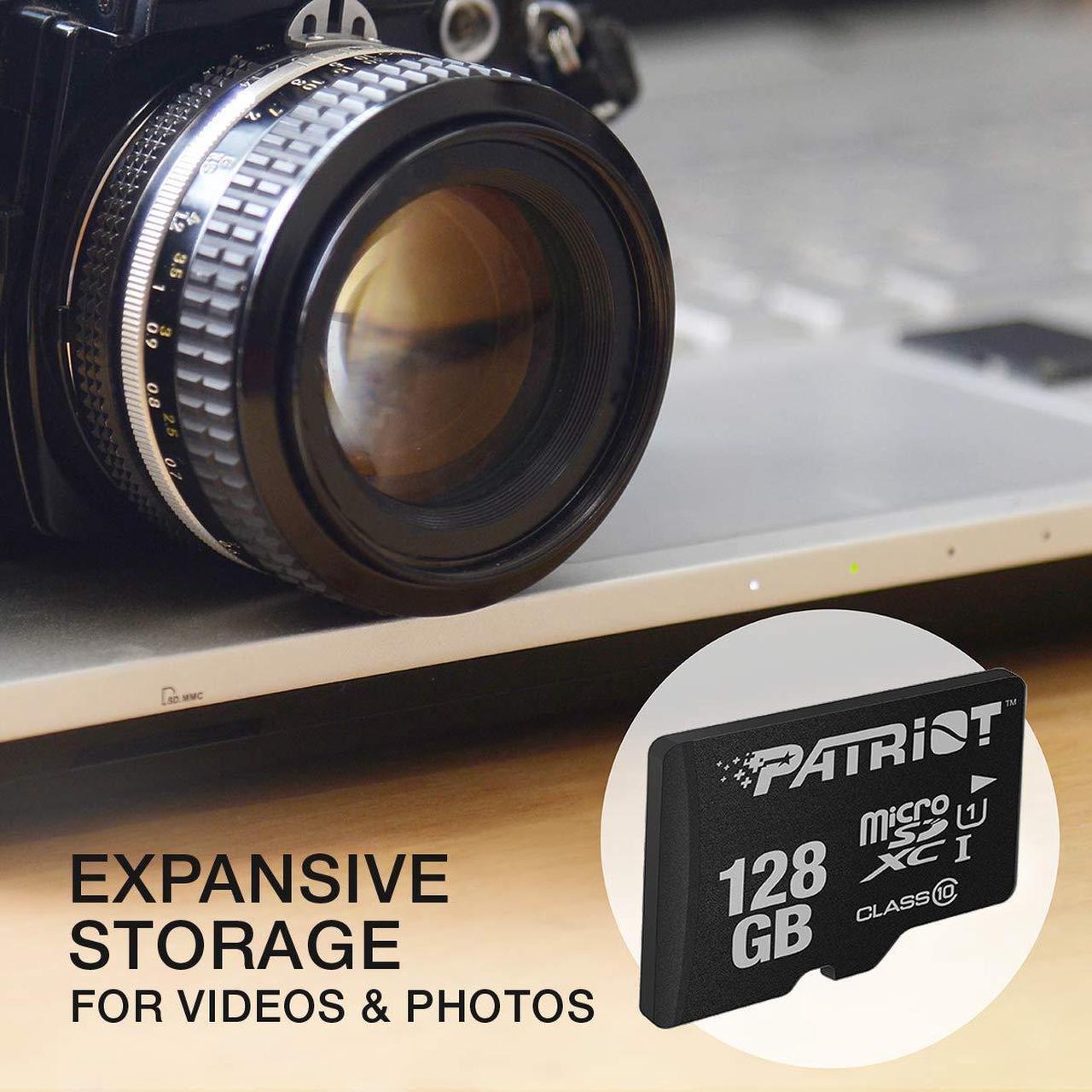 Alt view image 3 of 5 - Patriot LX Series Micro SD Flash Memory Card 128GB - 5 Pack