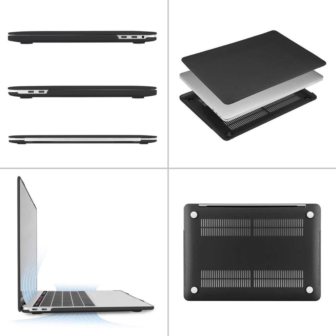 Alt view image 4 of 5 - MOSISO Compatible with MacBook Pro 13 inch Case M2 2024, 2023, 2022-2016 M1, Faux Suede Leather Laptop Sleeve with Small Bag&Hard Shell&Keyboard Cover&Screen Protector&Storage Bag, Black