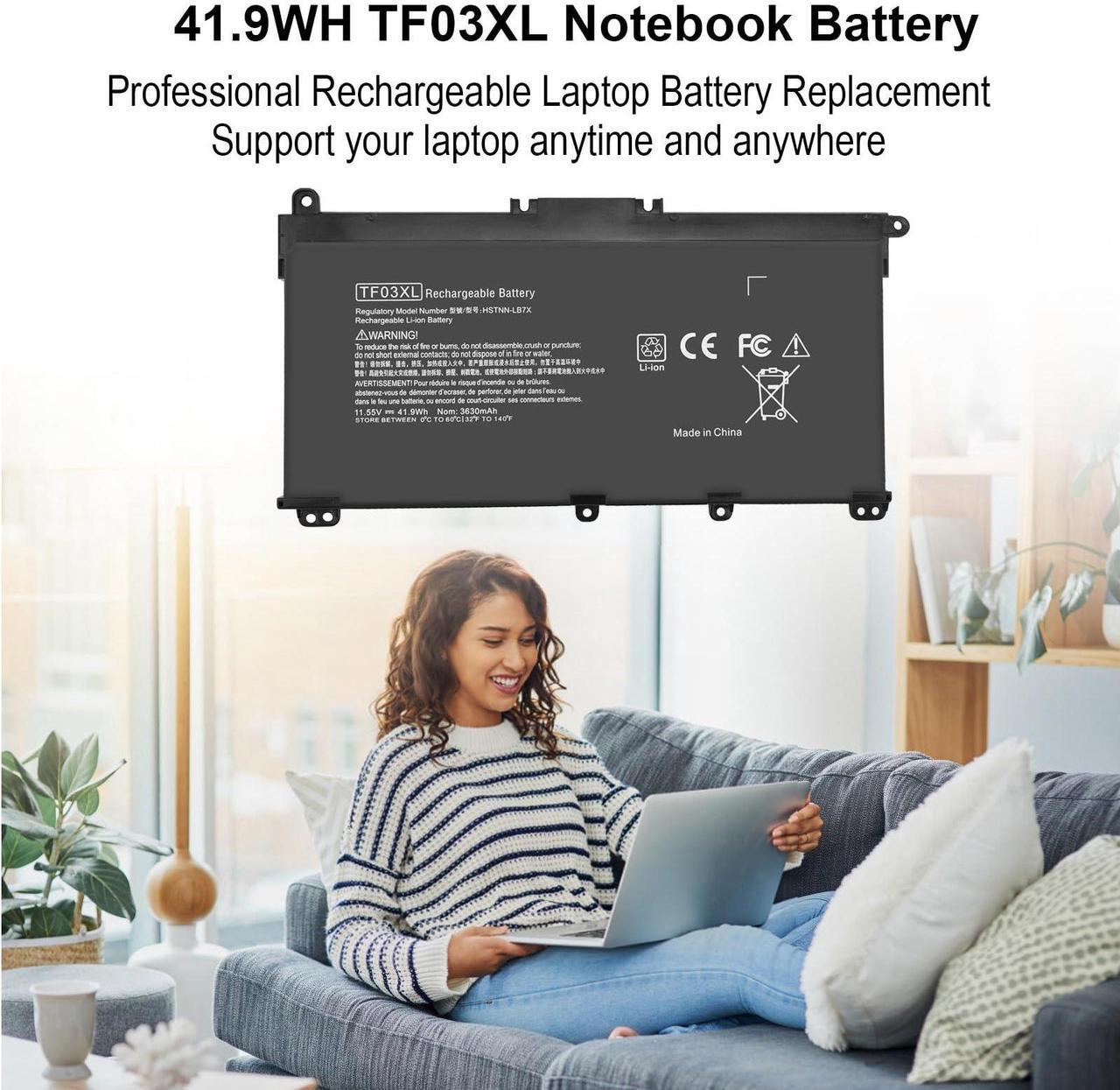 Alt view image 2 of 5 - 920070-855 TF03XL Battery for HP Pavilion 15-CC 14-CD 15-CD 17-AR 15-CD040WM 15-CC023CL 15-CC123CL 15-CC563ST 15-CC060WM 15-CC050WM 17-AR050WM 920046-421 920070-855 920046-121 HSTNN-LB7L HSTNN-LB7X