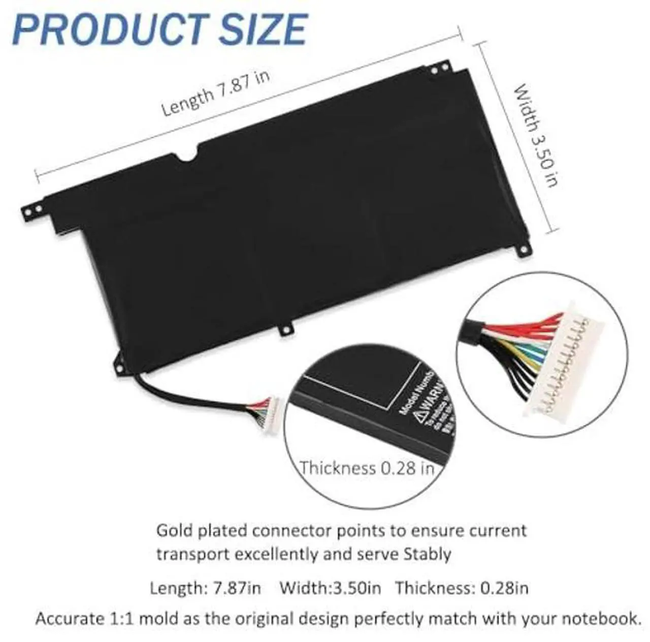 Alt view image 3 of 5 - ETESBAY PG03XL HSTNN-DB9G Laptop Battery Compatible with HP Pavilion Gaming 15-DK 15-dk0000 15-DK0125TX OMEN 5X FPC52 Series HSTNN-OB1I L48430-AC1 L48495-005 L48430-2C1 11.55V