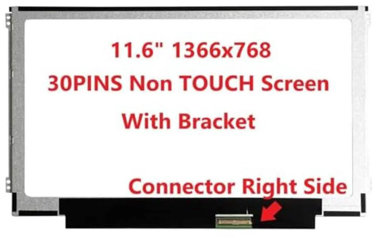 Alt view image 3 of 5 - FULLCOM New LCD Replacement Screen 11.6 Inch HD 1366x768 30 Pin for HP Chromebook 11 G3/G4/G4 EE G5/G6/G7 EE 11A G8 for Laptop/Display/Screen/LCD Application