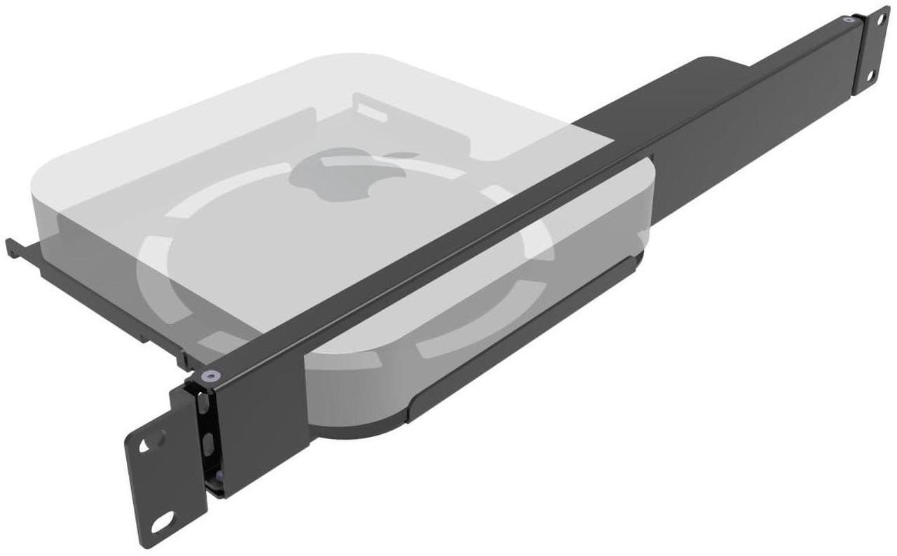 Main image of JINGCHENGMEI 1U Mini Rack Mount for Apple Mac mini, 19-inch Hinged Server Rack Shelf for All Mac mini M2 and M1 Models