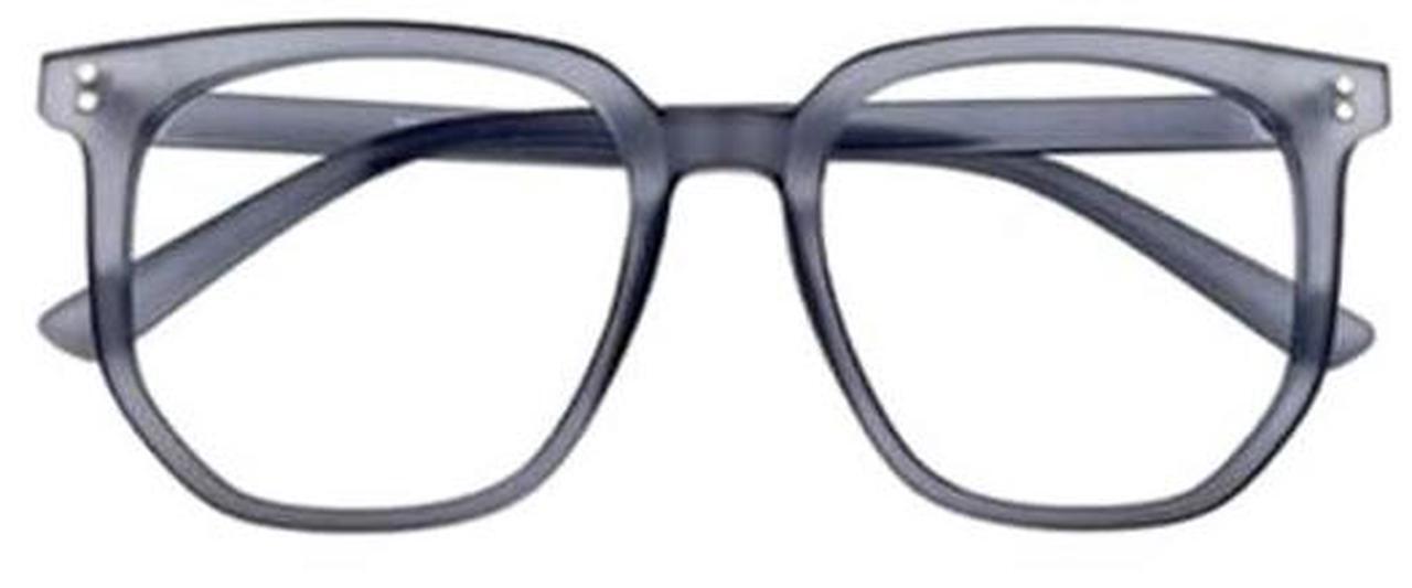 Main image of Oversized Square Reading Glasses for Women Men Blue Light Blocking Eyeglasses Frame Cute Comfortable Blue +1.25