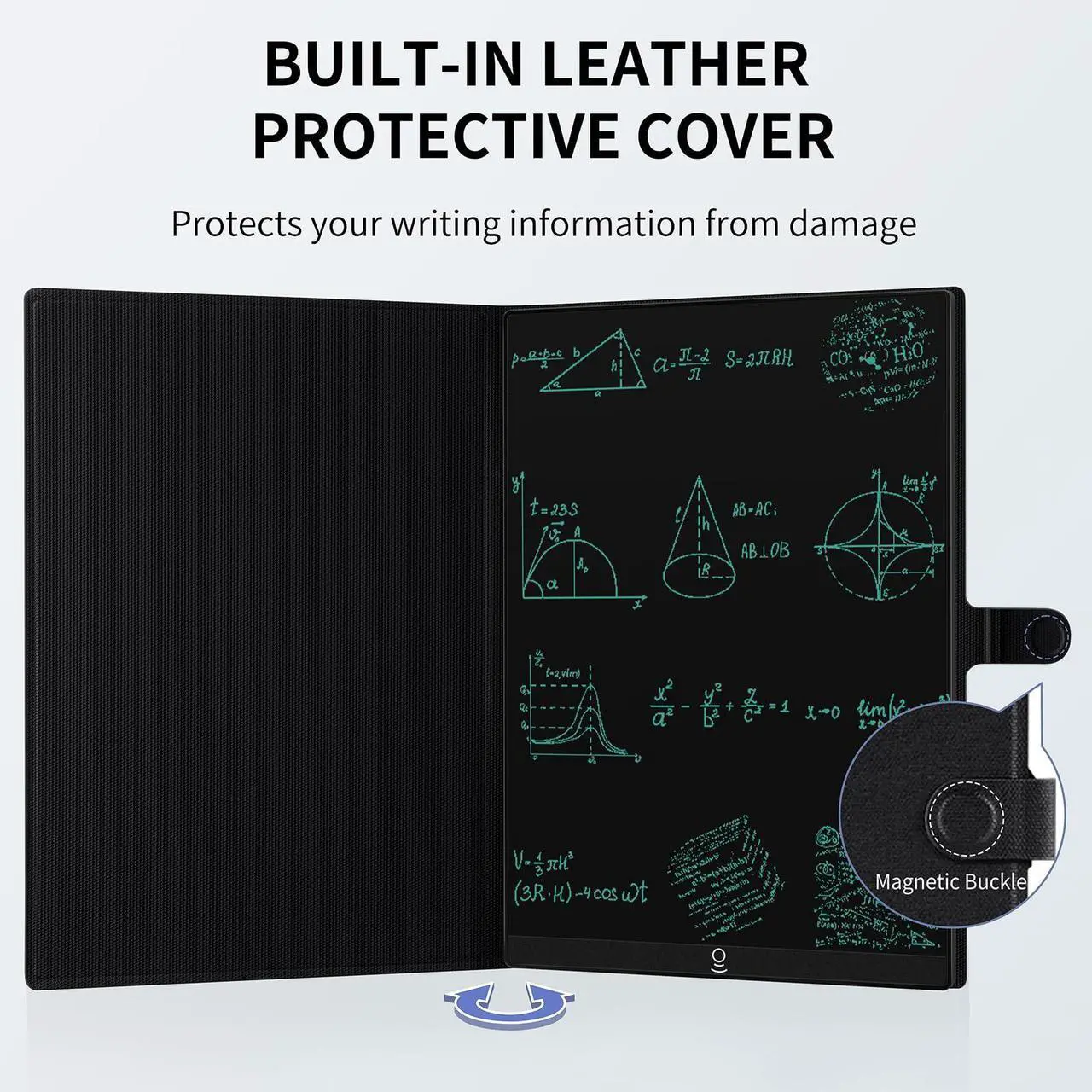 Alt view image 5 of 5 - LCD Writing Tablet for Adults: 11.5 inch Full Screen Drawing Tablet Reusable Erasable Digital Notepad with Hall Switch and Tablet Case for Gift Birthday