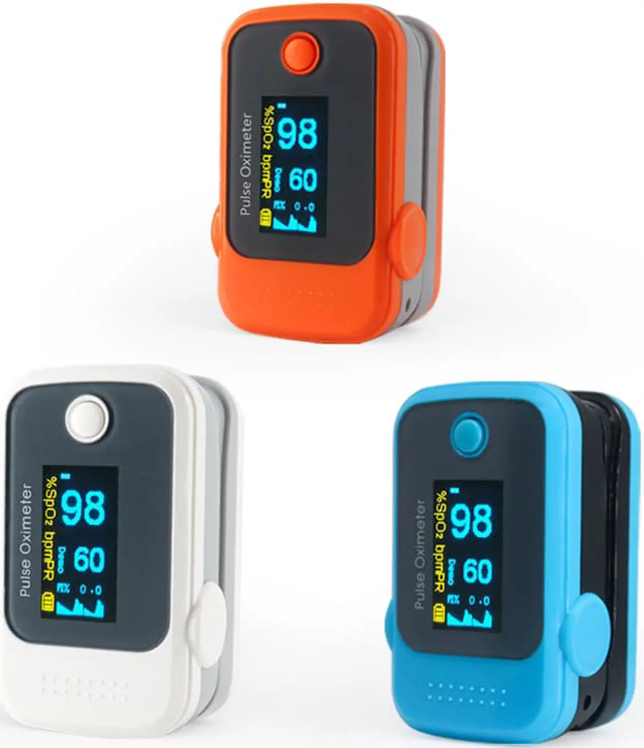 Alt view image 7 of 7 - Mericonn Fingertip Pulse Oximeter with Pedometer  Function for Home Travel use