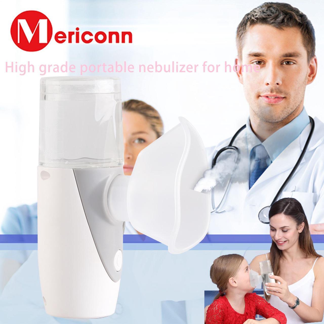 Alt view image 2 of 7 - Mericonn Rechargeable Mesh Nebulizer Portable Equipment for Homecare with USB Charging