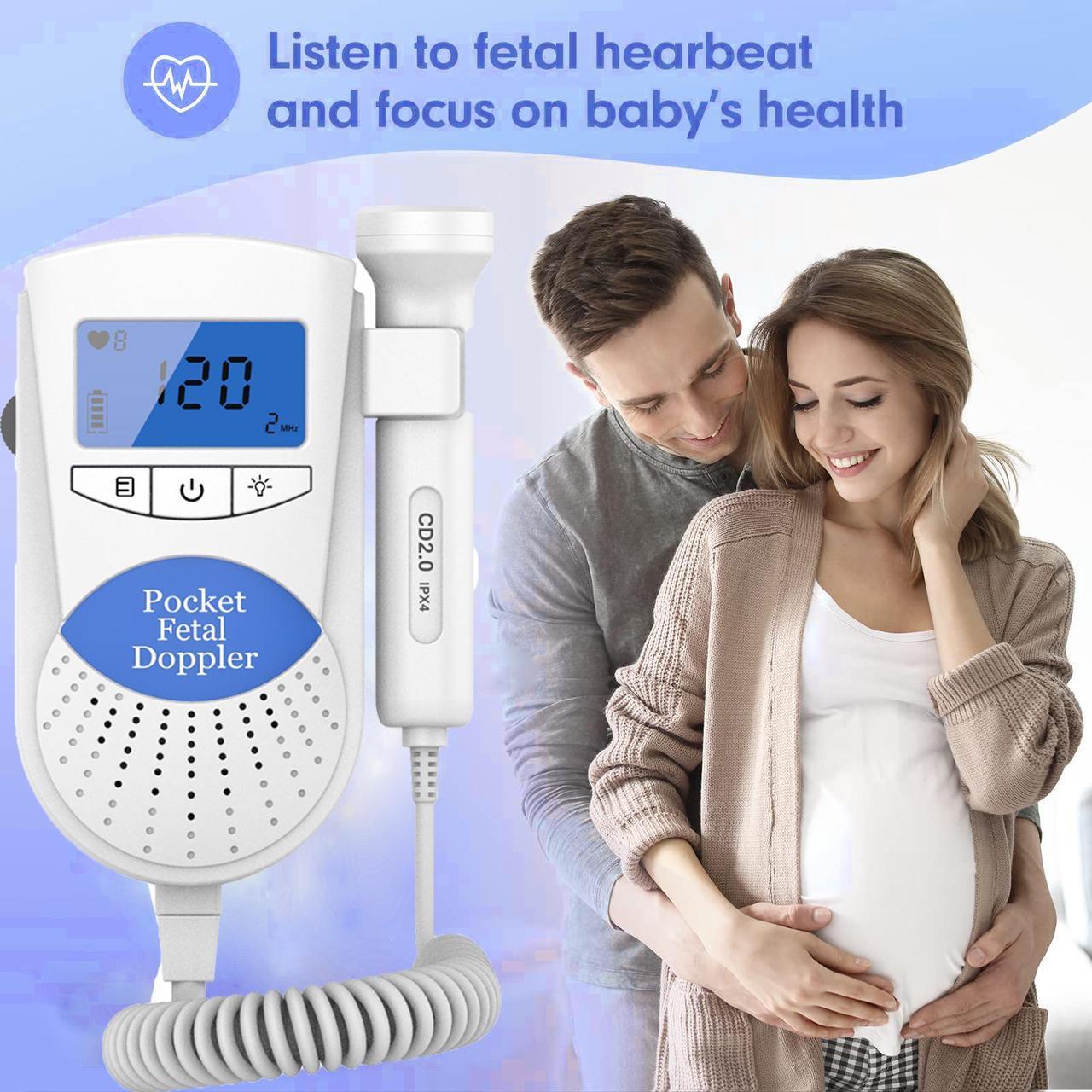 Alt view image 7 of 7 - Home Use Fetal Doppler Electronic Equipment Baby Heartbeat Monitor