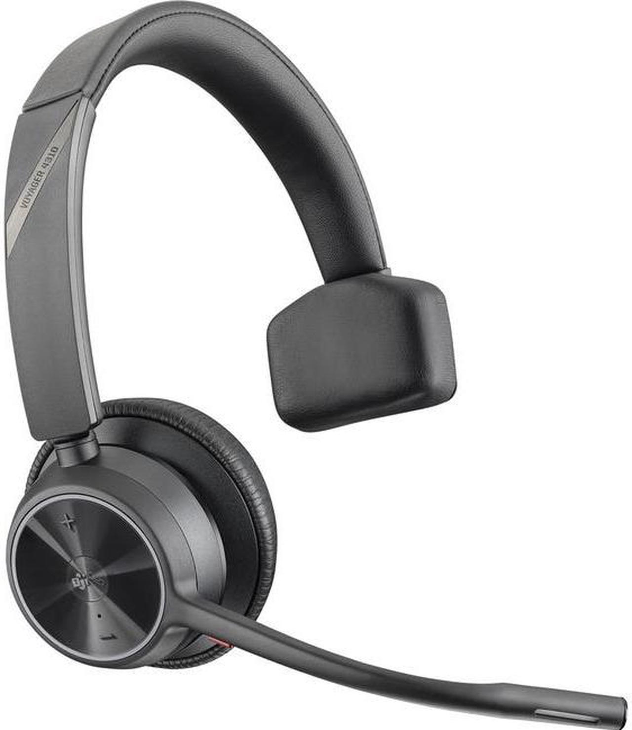 Plantronics Poly Voyager 4310 UC Wireless Headset, USB-C - Mono - USB Type C - Wired/Wireless - Bluetooth - 164 ft - 20 Hz - 20 kHz - Over-the-head - Monaural - Ear-cup - 4.92 ft Cable - Noise Cancelling Microphone