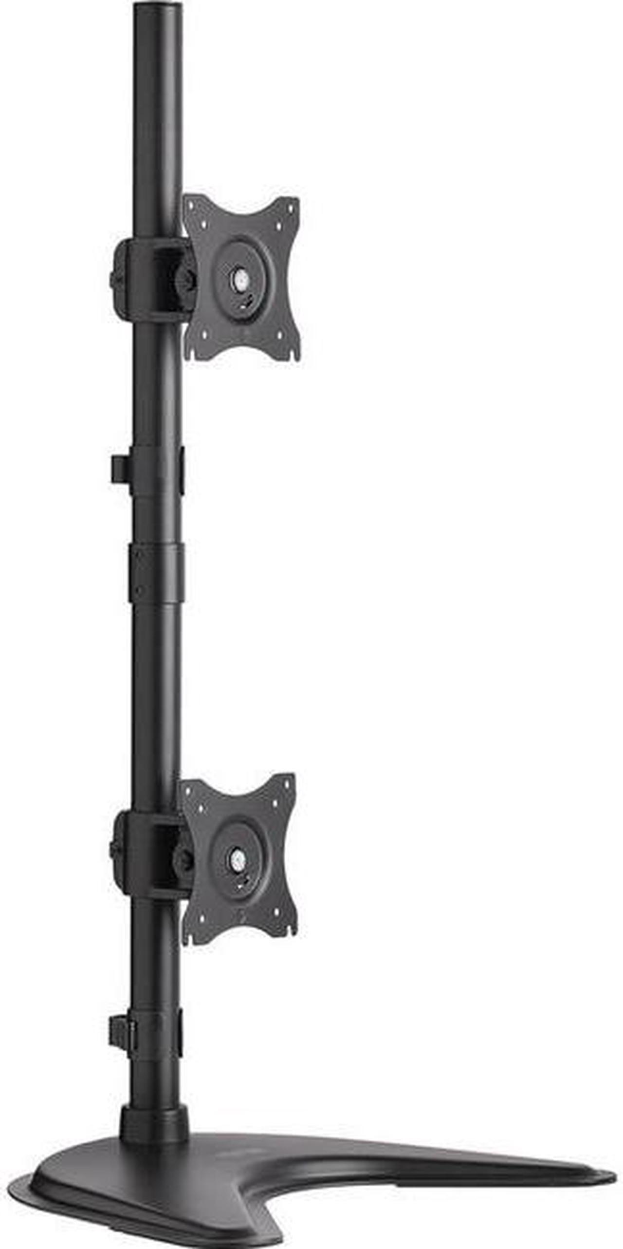 Alt view image 10 of 20 - Tripp Lite Dual Vertical Flat-Screen Desk Stand/Clamp Mount, 15" to 27" Displays