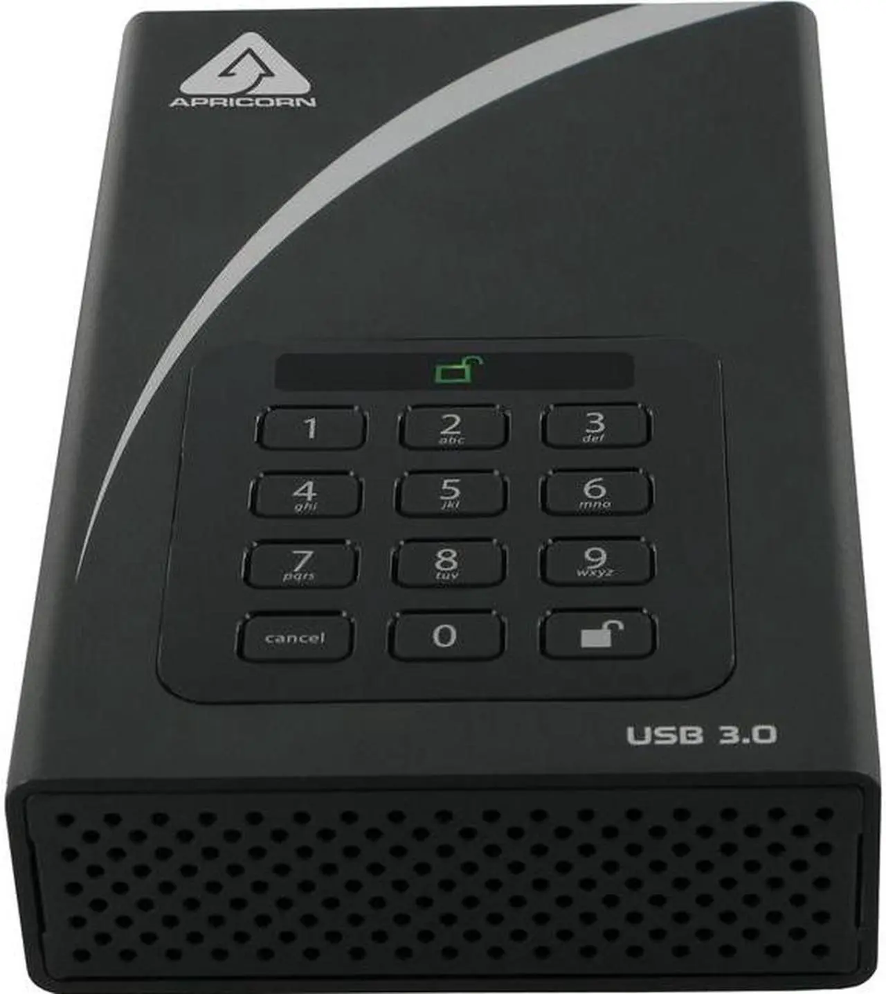 Alt view image 5 of 11 - APRICORN Aegis Padlock DT 4TB USB 3.0 External Hard Drive ADT-3PL256-4000 Black