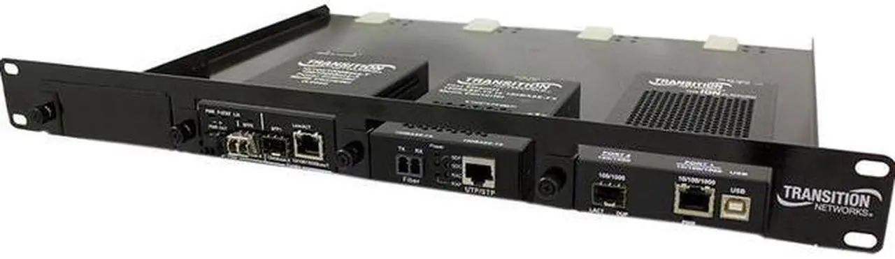 Alt view image 3 of 7 - Transition Networks 4-Slot Media Converter Shelf