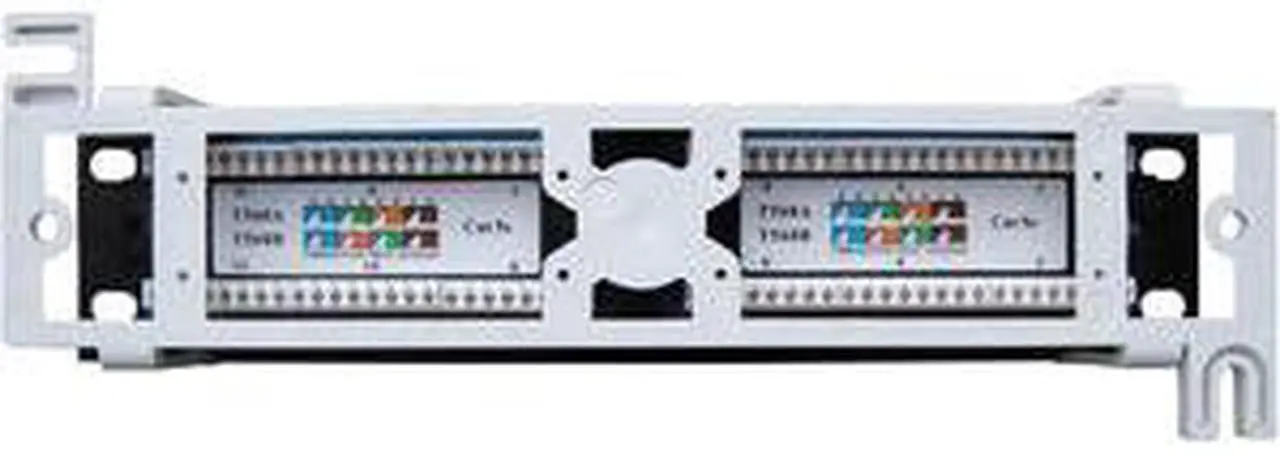 Alt view image 6 of 8 - 4XEM 12 Port CAT5E Wall Mount Patch Panel 12 Port(s) - 12 x RJ-45 - 18U High