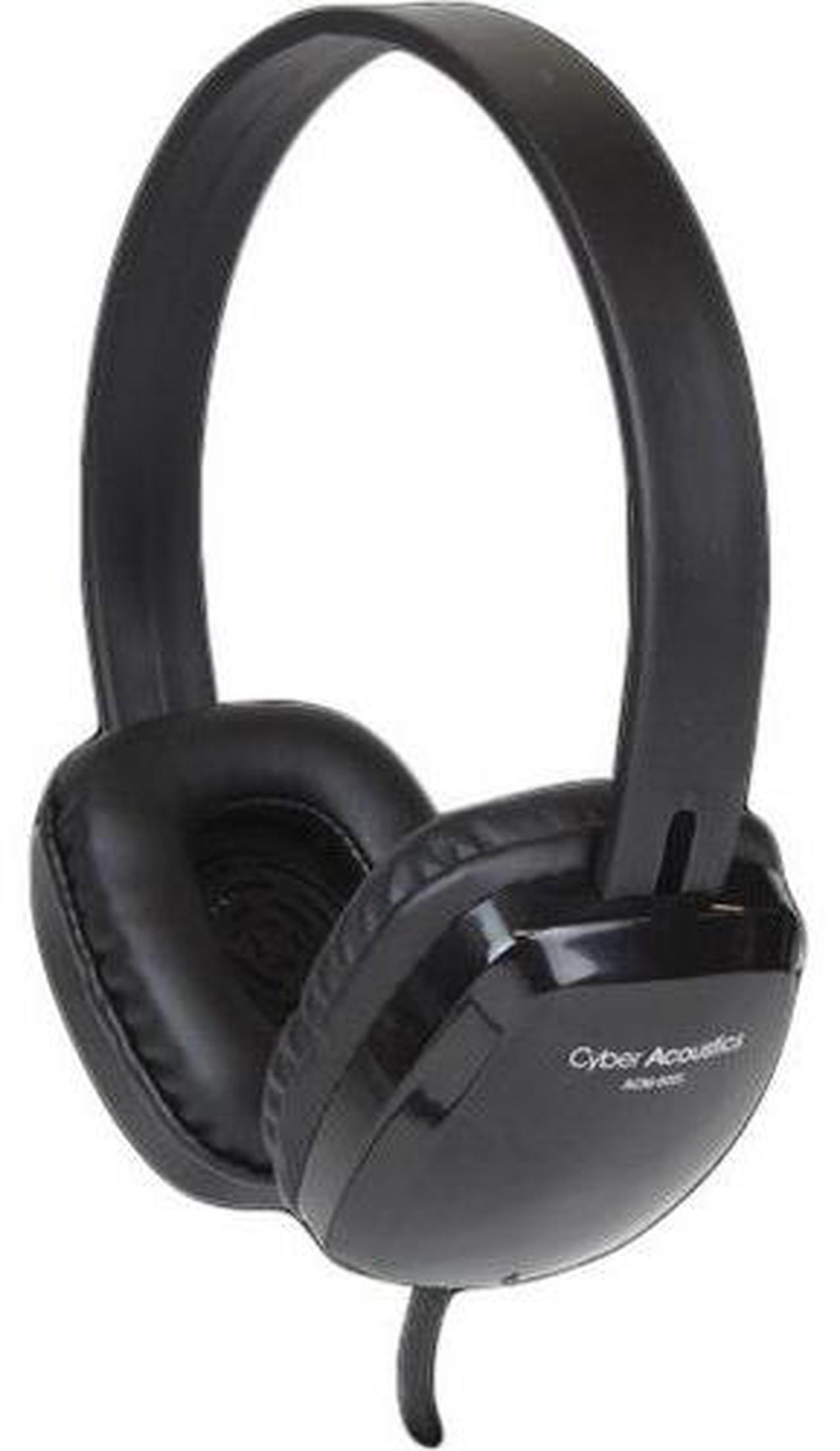 Alt view image 9 of 13 - Cyber Acoustics Stereo Headphones Black ACM-6005