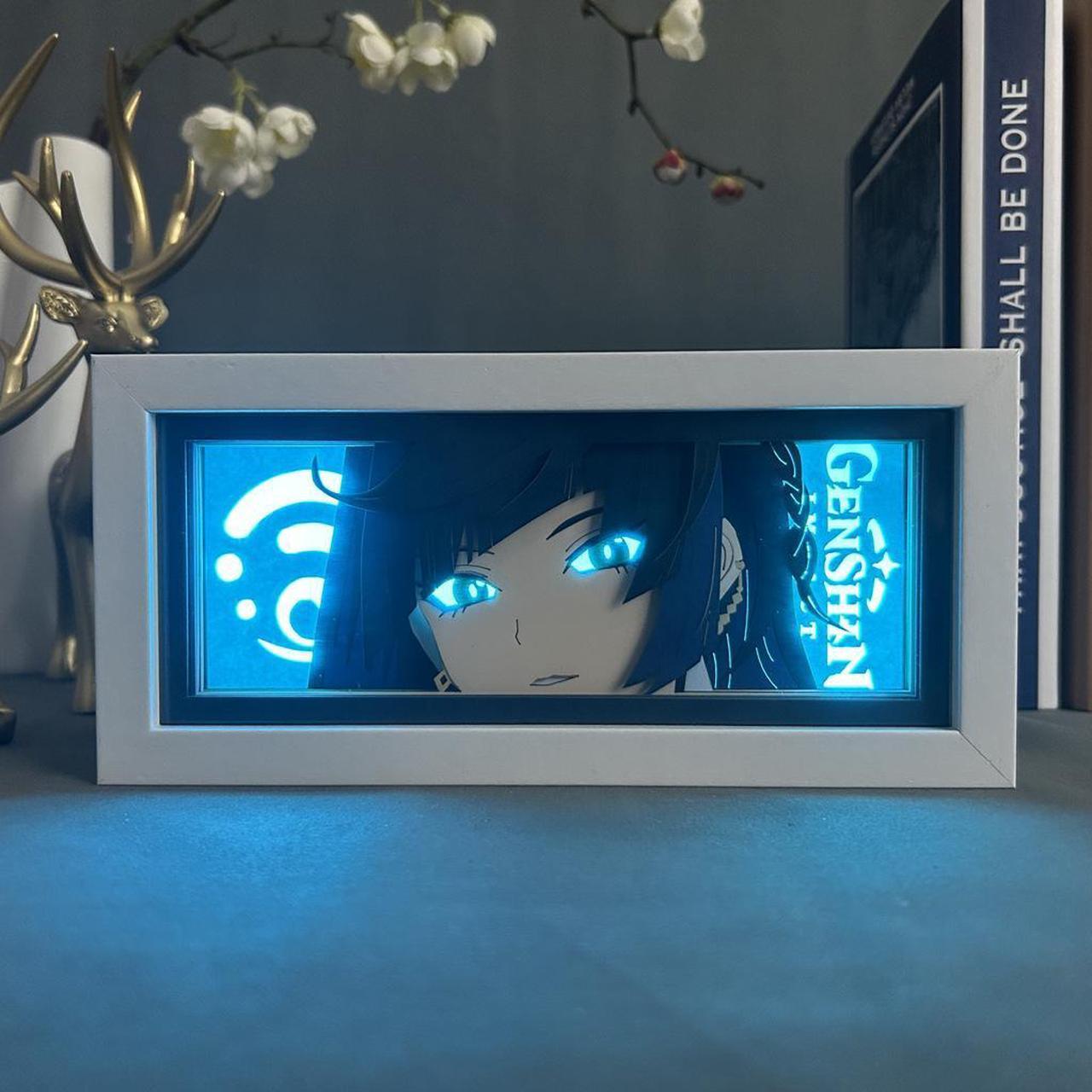 Main image of Genshin Impact Anime Lamp Yelan Figure Night Light Bedroom Decor Led Light Anime Desk Lamp Birthday Gift