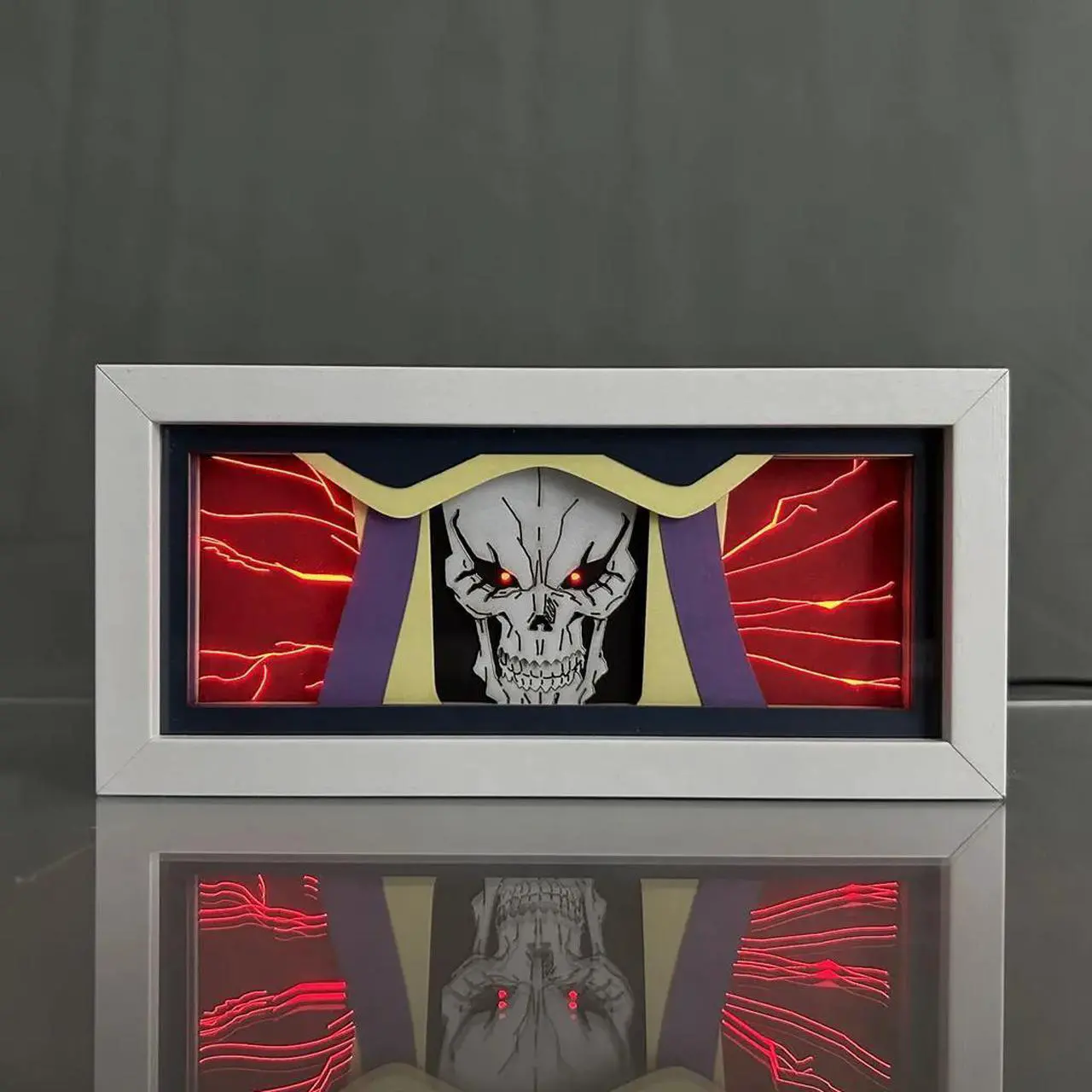 Main image of Anime Lamp Ainz Ooal Gown Figure Night Light Bedroom Decor Led Light Anime Desk Lamp Birthday Gift