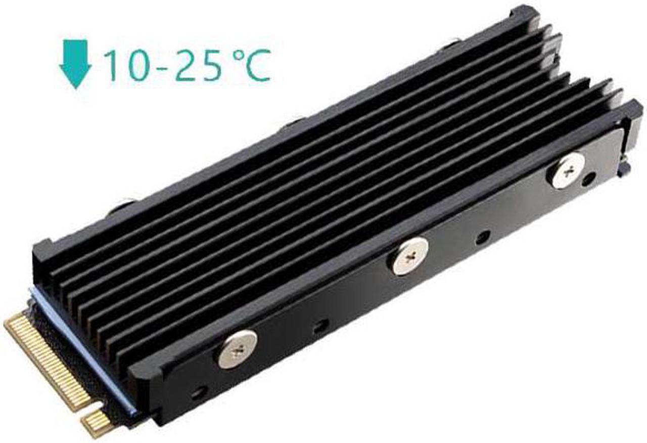 JEYI M.2 NVMe SSD Heatsink for SM951 SM961 950PRO XP9410 M.2 SSD Cooling Heatsink Dustproof Cooling Metal Sheet Thermal Pad Black