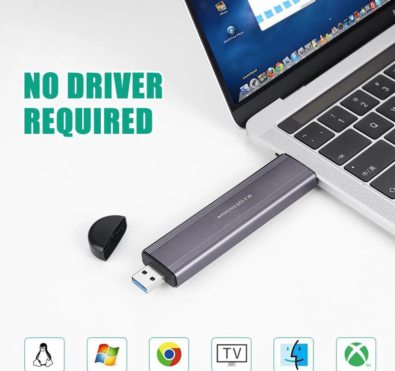 Alt view image 3 of 7 - Manufacturer Custom Nvme Hard-Disk Case Cartridge USB3.1 Type-C SSD Enclosure