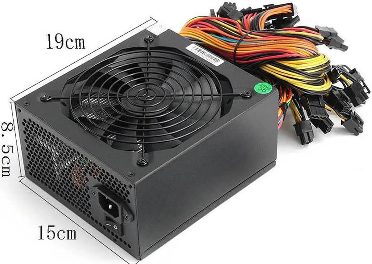 Alt view image 7 of 7 - 2000W PC Mining Power Supply for Aleo Bitcoin Miner ATX 2000W PICO PSU Power Supply Ethereum 2000W ATX Power Supply Bitcoin 12V V2.31 ETH Coin Mining