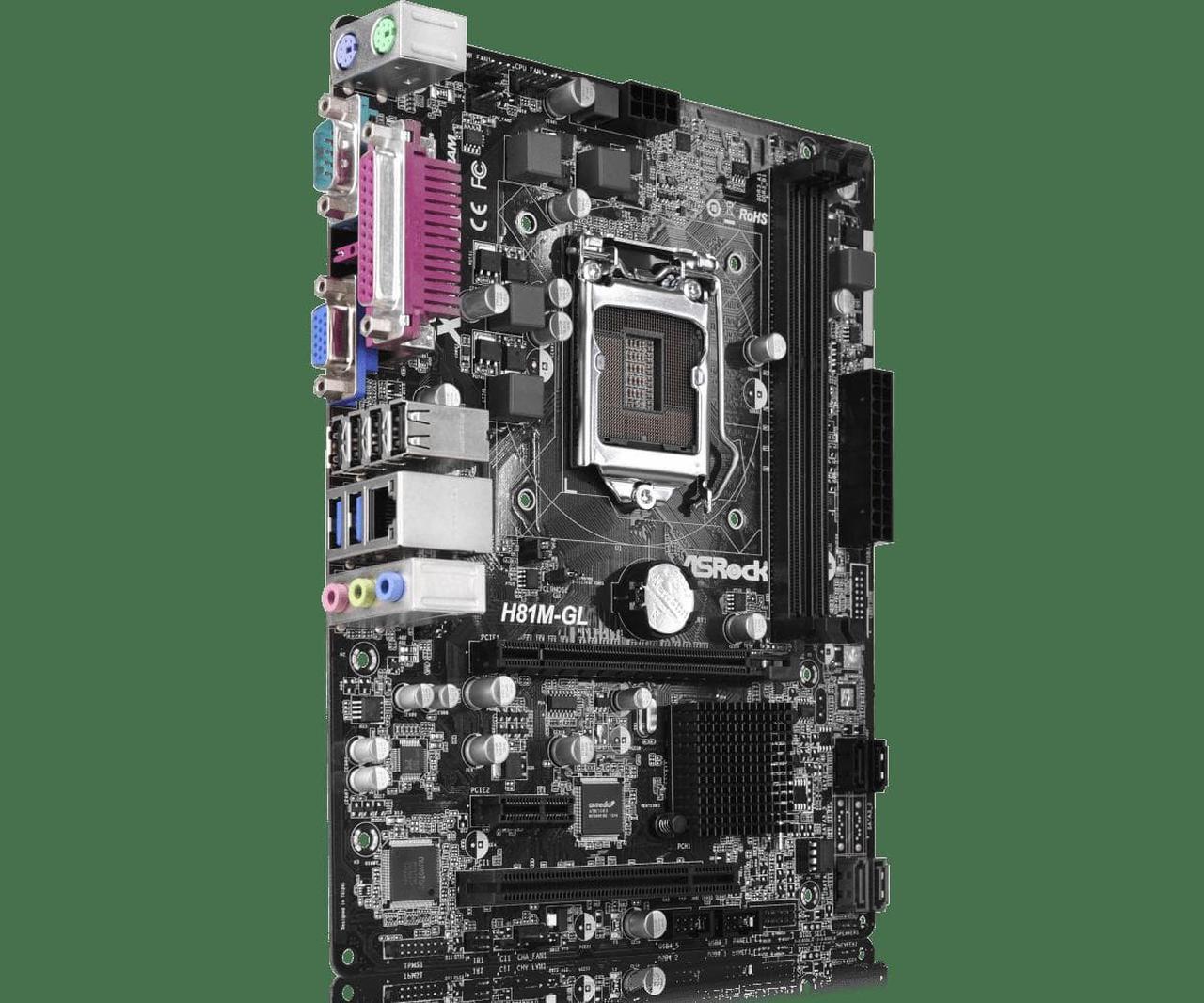 Alt view image 3 of 4 - ASROCK H81M-GL motherboard