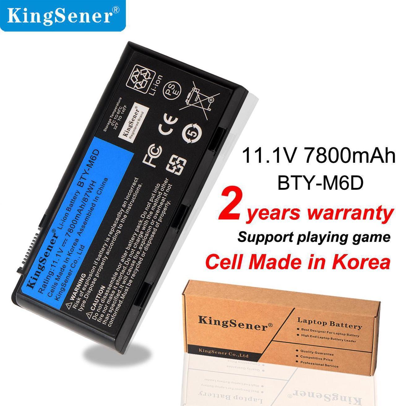 Kingsener BTY-M6D Laptop Battery for MSI GT60 GT70 GX780R GX680 GX780 GT780R GT660R GT663R GX660 GT680R GT783R 9CELLS Replacement Notebook Battery