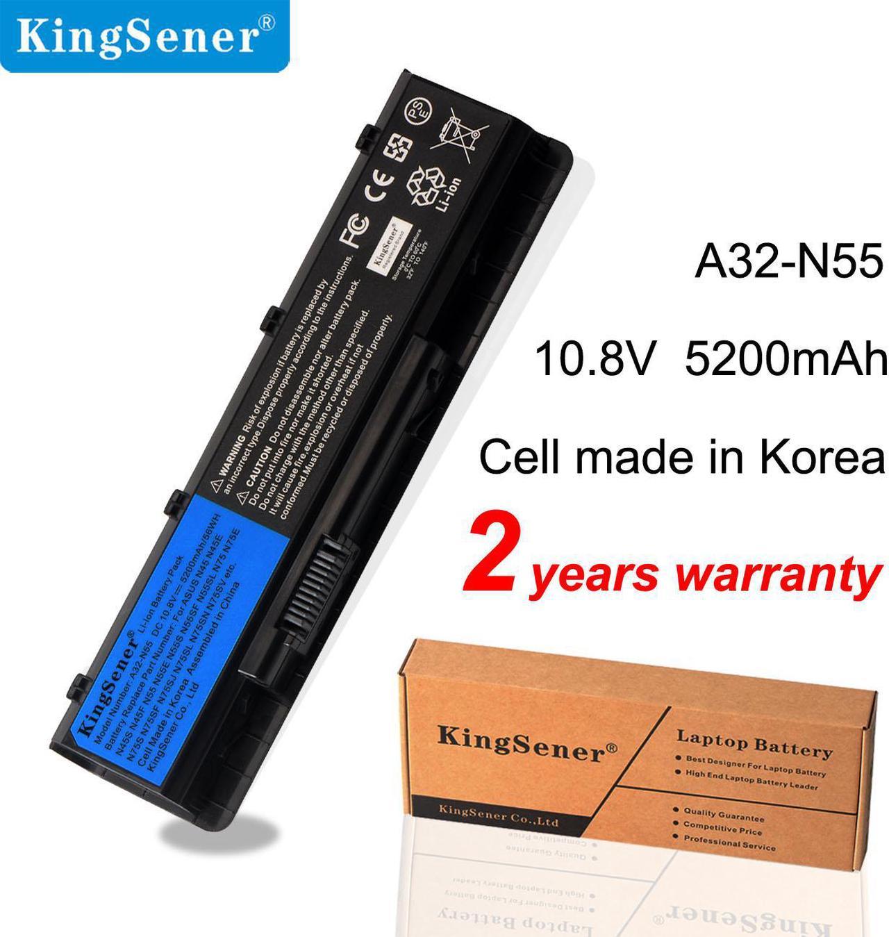 KingSener 10.8V 56WH Laptop Battery Notebook Battery A32-N55 For ASUS N45 N45SF N55E N75S N45E N45SJ N55S N75SF N45F N45SL N55SF N75SJ N45J