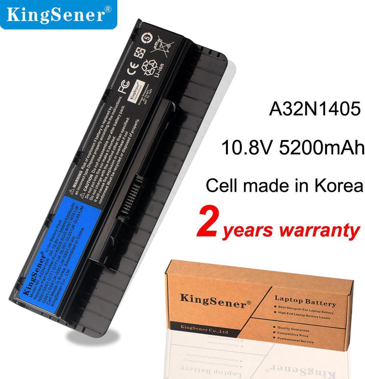 KingSener A32N1405 Laptop Battery Notebook Battery for ASUS ROG N551 N751 N751JK G551  G771 G771JK GL551 GL551JK GL551JM G551J G551JK G551JM G551JW