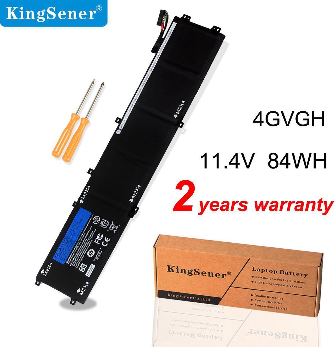 KingSener New 4GVGH Laptop Battery Notebook Batteries for DELL Precision 5510 XPS 15 9550 series 1P6KD T453X 11.4V 84WH