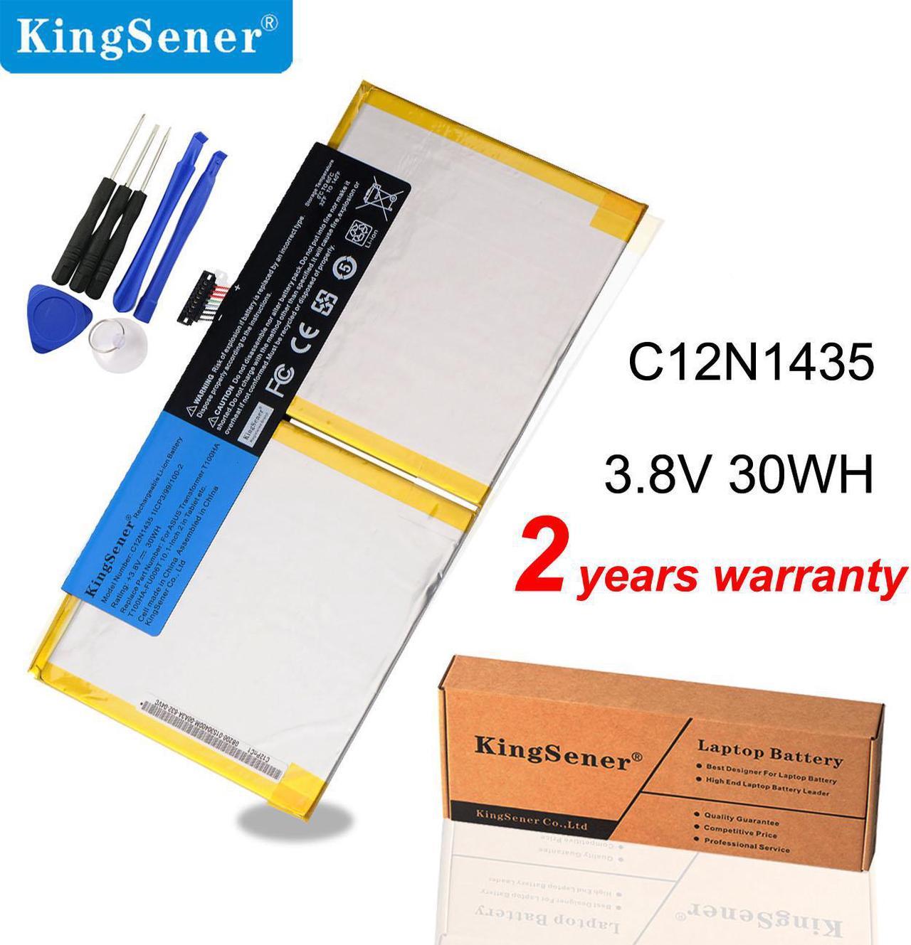 KingSener New C12N1435 Laptop Battery For ASUS T100HA T100HA-FU006T 10.1-Inch 2 in 1 Touchscreen Tablet battery 3.8V 30WH