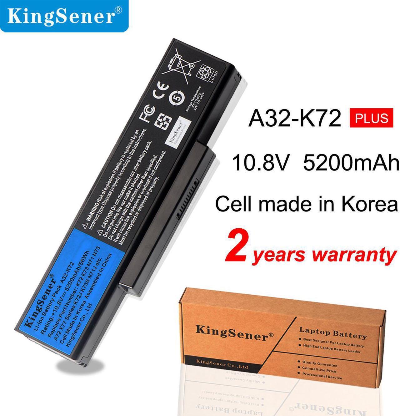 Kingsener A32-K72 Laptop Battery for ASUS K72Y K73 K73B K73BR K73BY K73E K73J K73JK K73S K73SD K73SJ K73SM K73SV K73T