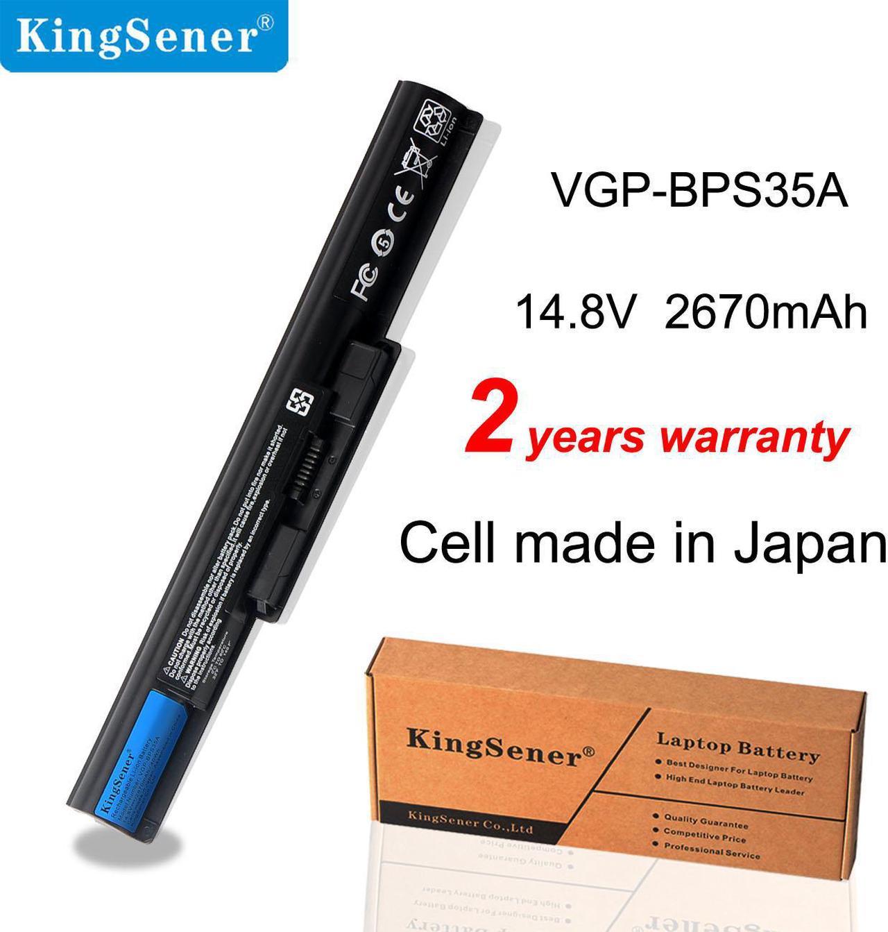 KingSener 2670mAh VGP-BPS35A Laptop Battery For Sony BPS35 VGP-BPS35 For VAIO Fit 14E VAIO Fit 15E Series SVF1421X2EB SVF15217SC