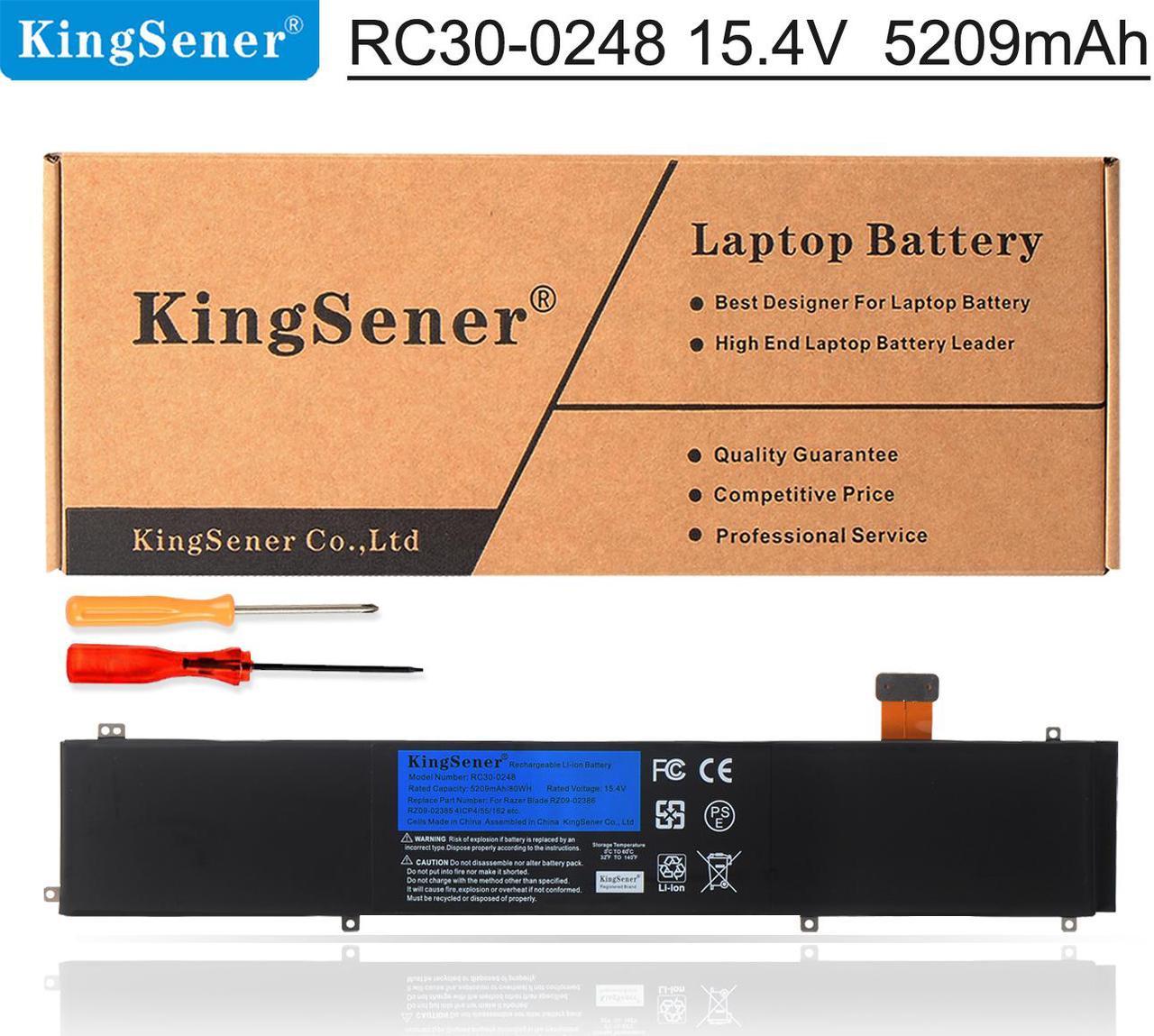 Kingsener RC30-0248 Laptop Battery for Razer Blade Stealth 15 2018 15 GTX 1060 LINGREN 15
RZ09-02386 RZ09-02386E91 RZ09-02386E91-R3U1 RZ09-02385W71-R3W1