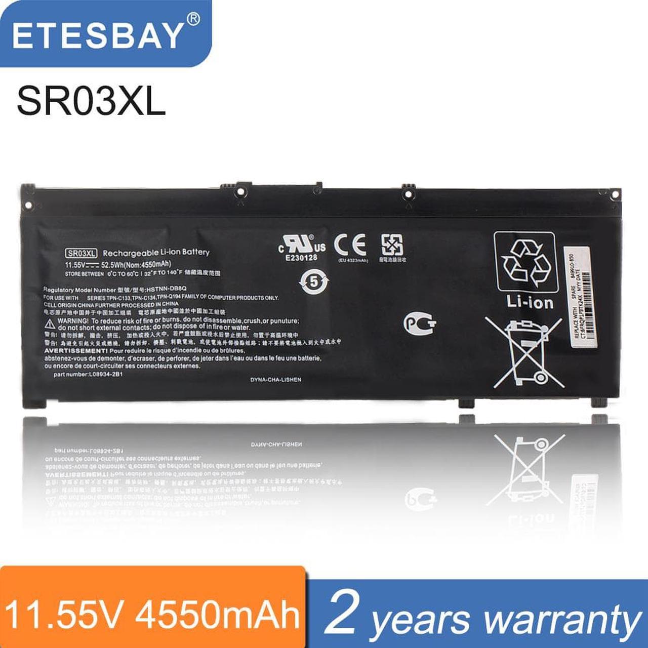 Kingsener SR03XL Laptop Battery For Hp Pavilion 15-cx0003ng 15-CX0058WM 15-CX CX0056WM Envy X360 15-CN 15-CP 17-BW Series HSTNN-DB8Q