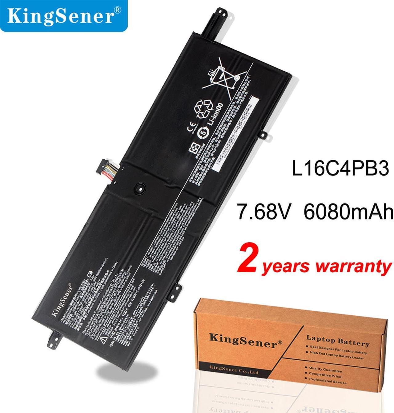 Kingsener L16C4PB3 6268mAh Laptop Battery For Lenovo IdeaPad 720S-13ARR 720S-13IKB L16M4PB3 L16L4PB3