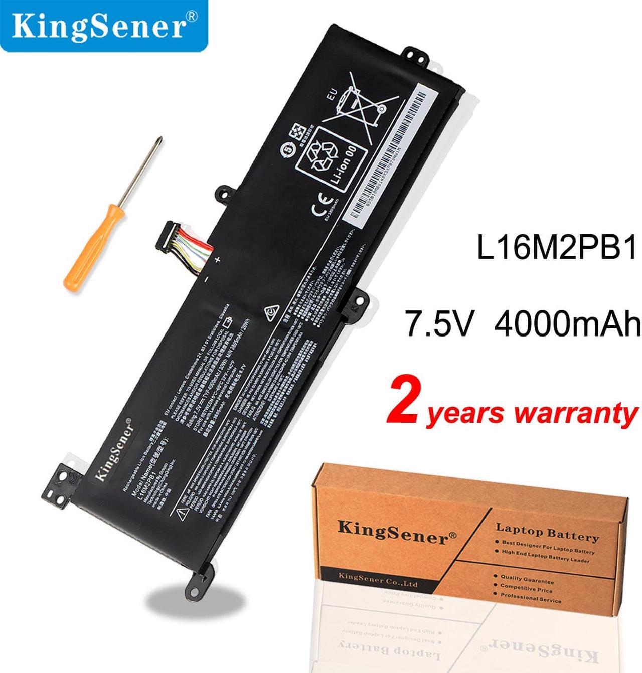 Kingsener L16M2PB1 Laptop Battery for Lenovo IdeaPad 320-14IKB 320-14ISK 320-15IKB 320-15ISK 520-15IKB Series L16C2PB2 L16C2PB1 L16L2PB2 L16L2PB1 L16L2PB3 L16M2PB3 7.5V 3