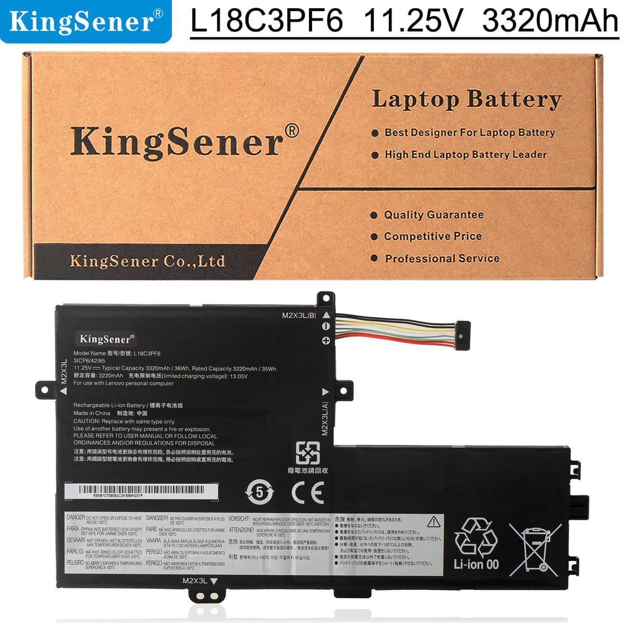 Kingsener L18C3PF7 3220mAh Laptop Battery For Lenovo IdeaPad S340-14API S340-14IIL S340-14IML S340-14IWL S340-15API S340-15API Series L18M3PF7 L18L3PF3 L18M3PF6 L18C3PF6