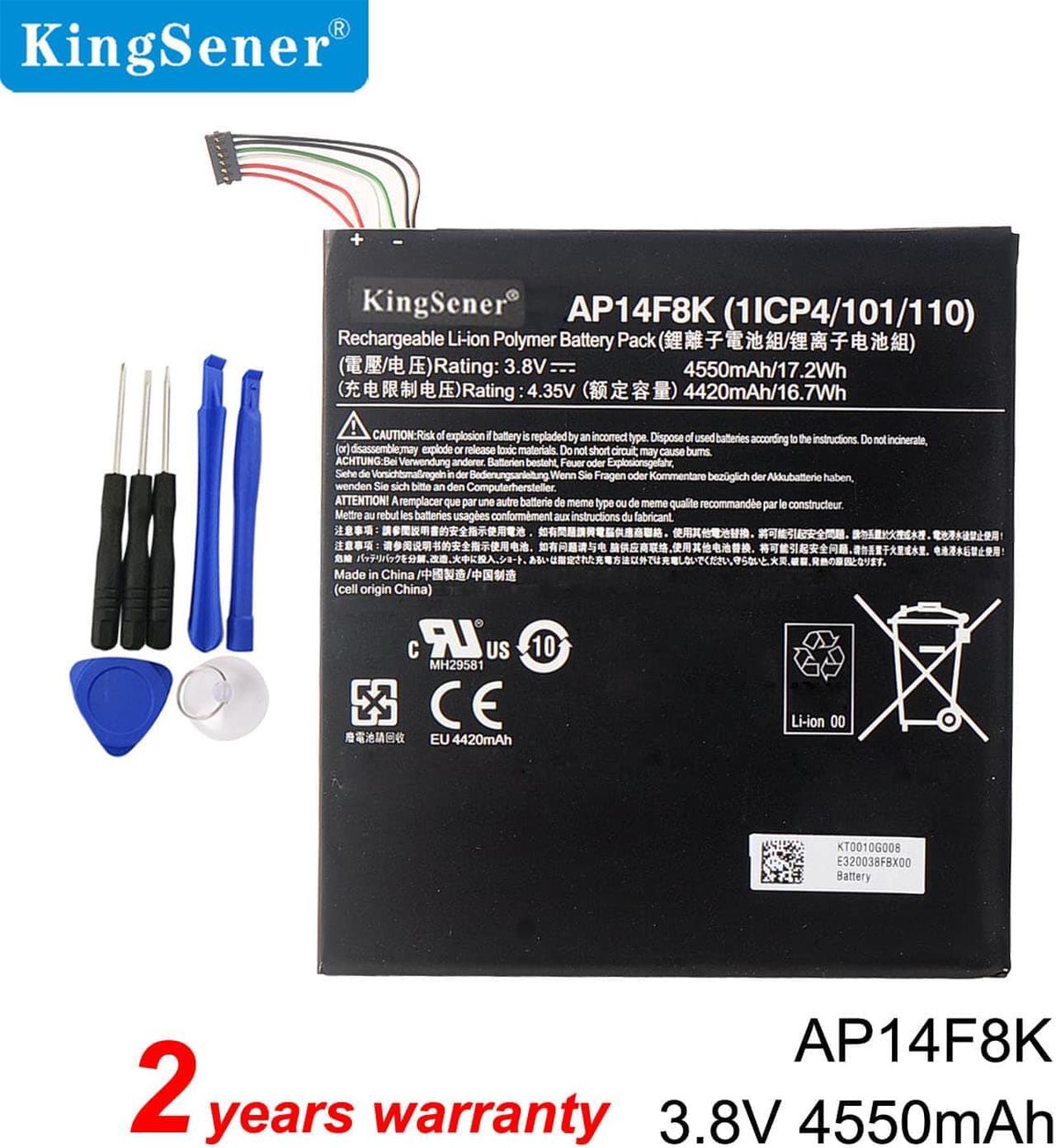 Kingsener AP14F8K Battery For Acer Iconia Tab A1-850 B1-810 B1-820 W1-810 1ICP4/101/110 Tablet Series